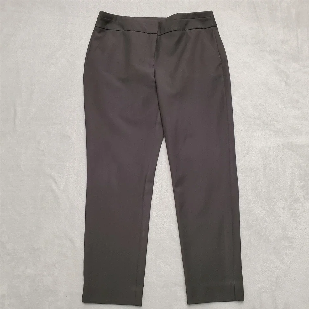 Chicos Pants Womens size 1 US 8 Medium‎ Black Dress Smart Casual Stretch Blend